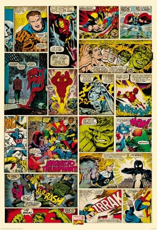 plakat komiksowy