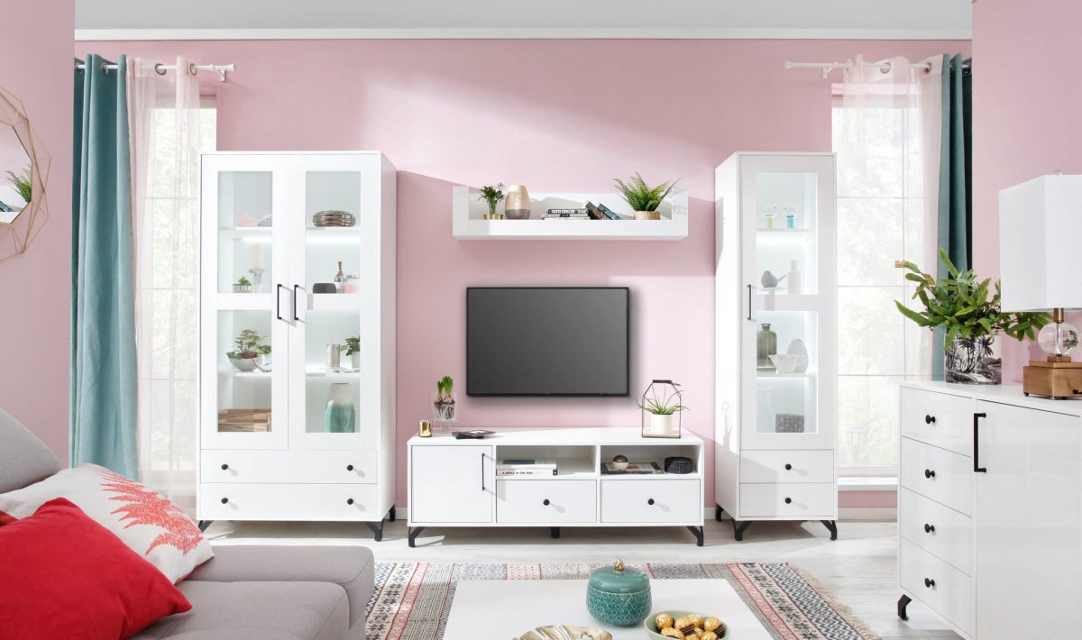 Nowoczesny design - witryny do salonu